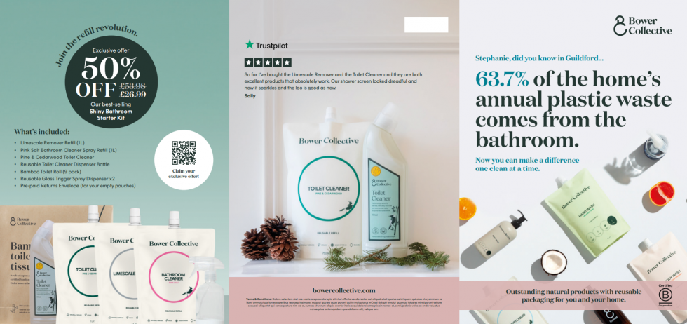 Bower Collective are a reuse and refill service for household and personal care products