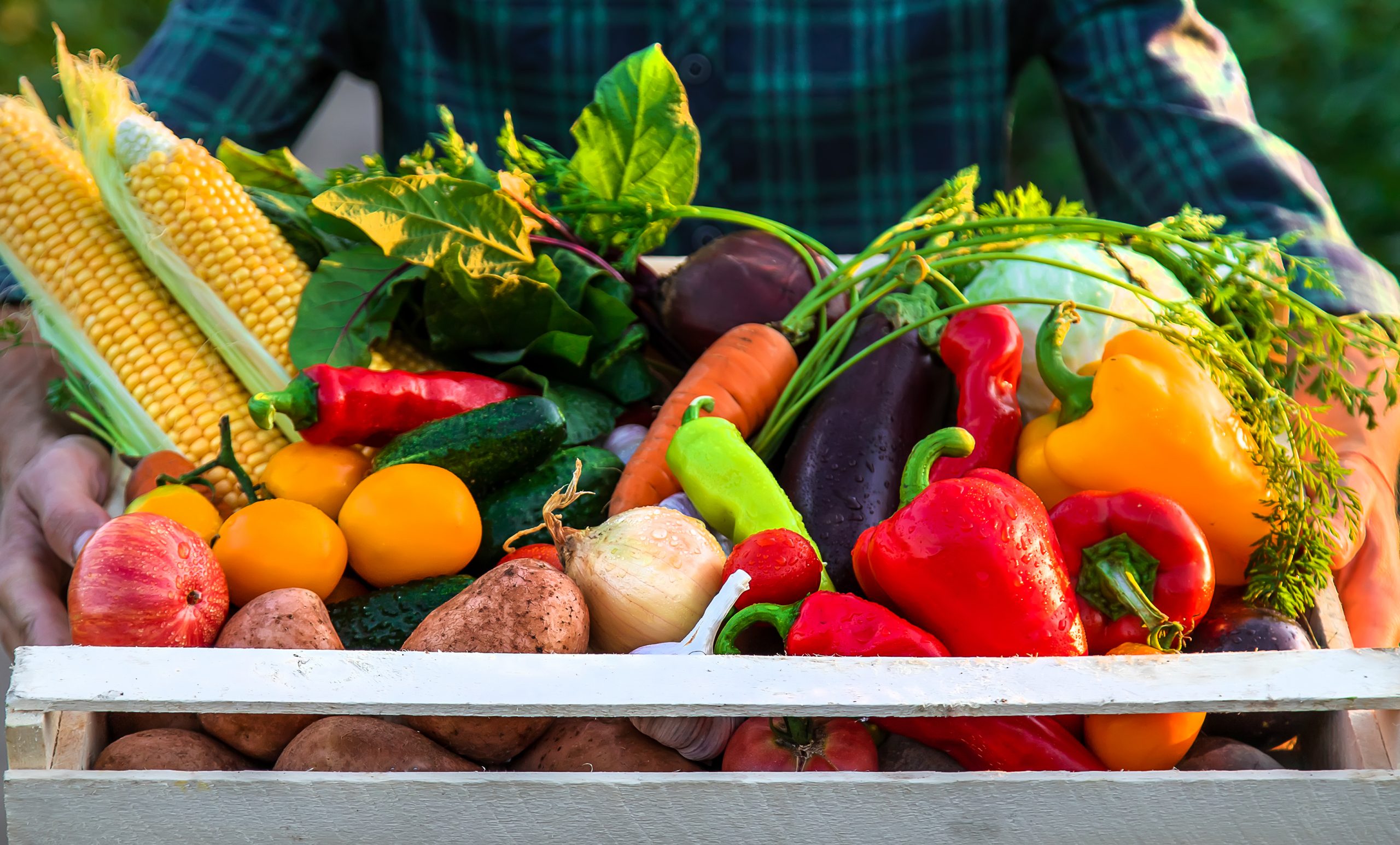 A box of vegetables